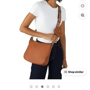 Kate Spade Rosie Leather Shoulder Bag & coin purse in Warm Gingerbread